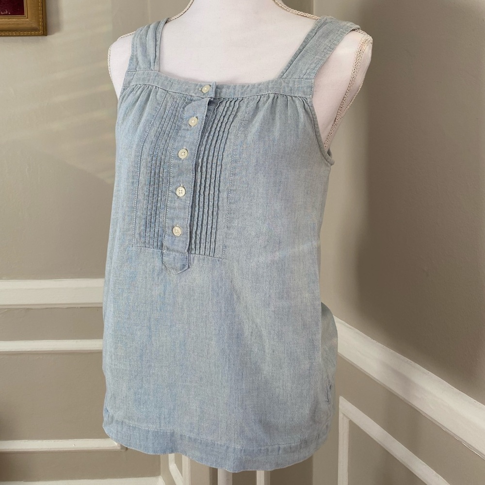 J. Crew Chambray Tank Top